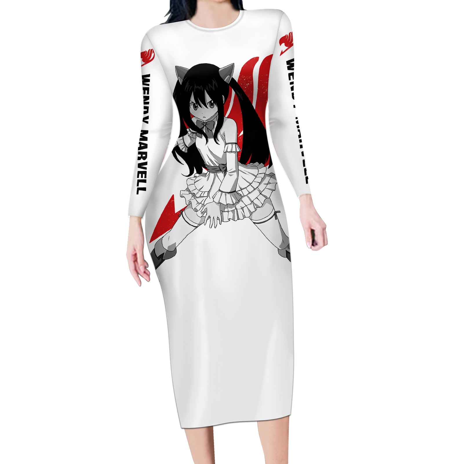 Wendy Marvell Long Sleeve Bodycon Dress