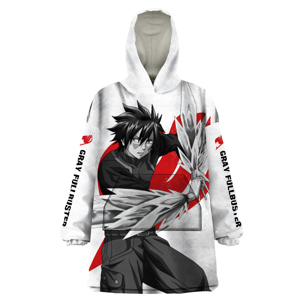 Gray Fullbuster - Silhouette Anime Wearable Blanket Hoodie