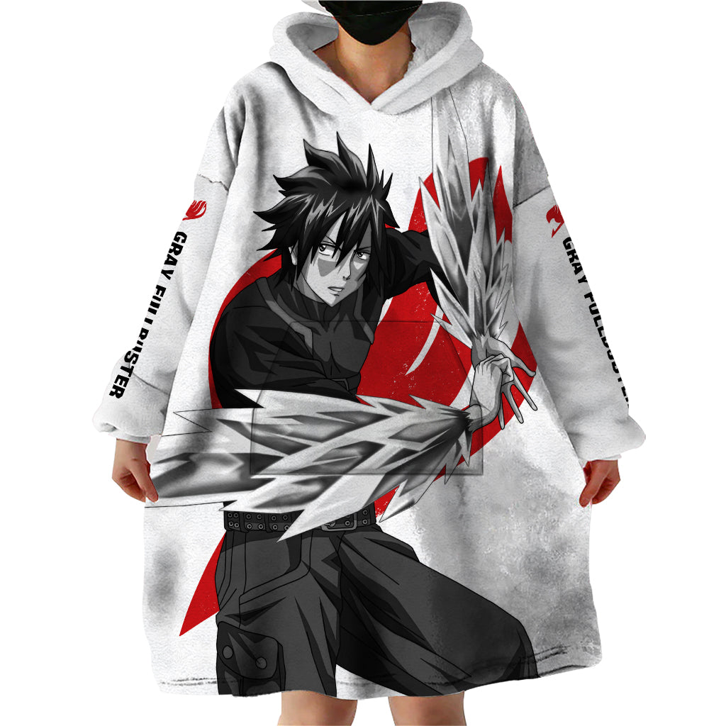 Gray Fullbuster - Silhouette Anime Wearable Blanket Hoodie