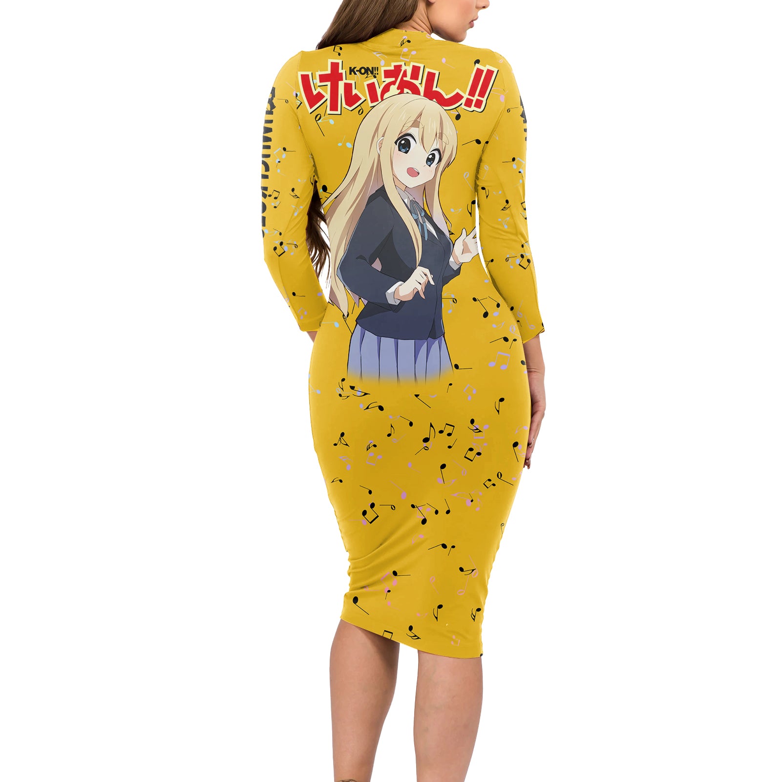 K-On - Tsumugi Kotobuki Anime Long Sleeve Bodycon Dress