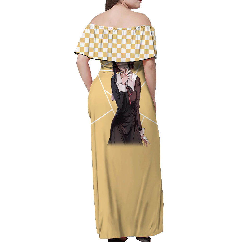 Love Is War Kaguya Shinomiya - Kaguya-sama Off Shoulder Maxi Dress