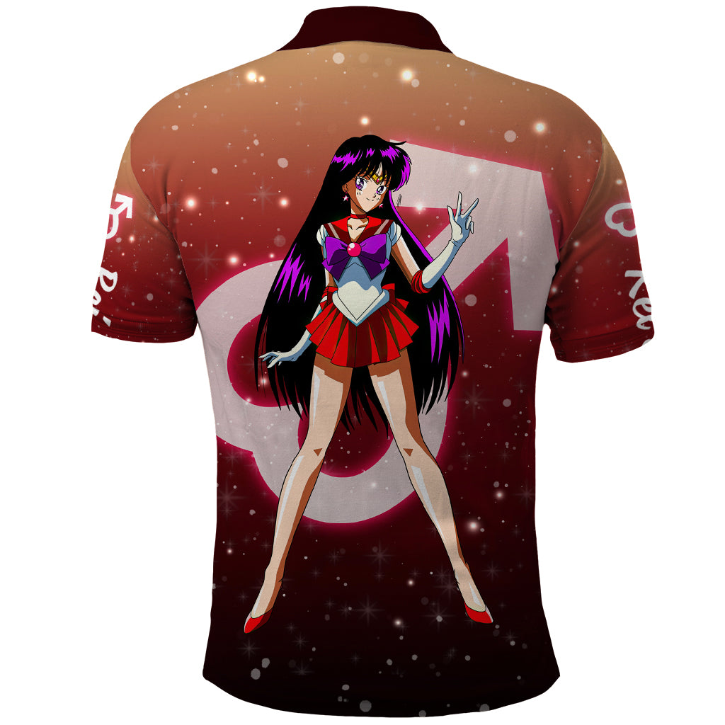 Sailor Mars Rei Hino Polo Shirt