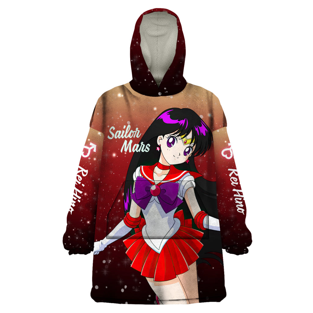 Sailor Mars Rei Hino Wearable Blanket Hoodie