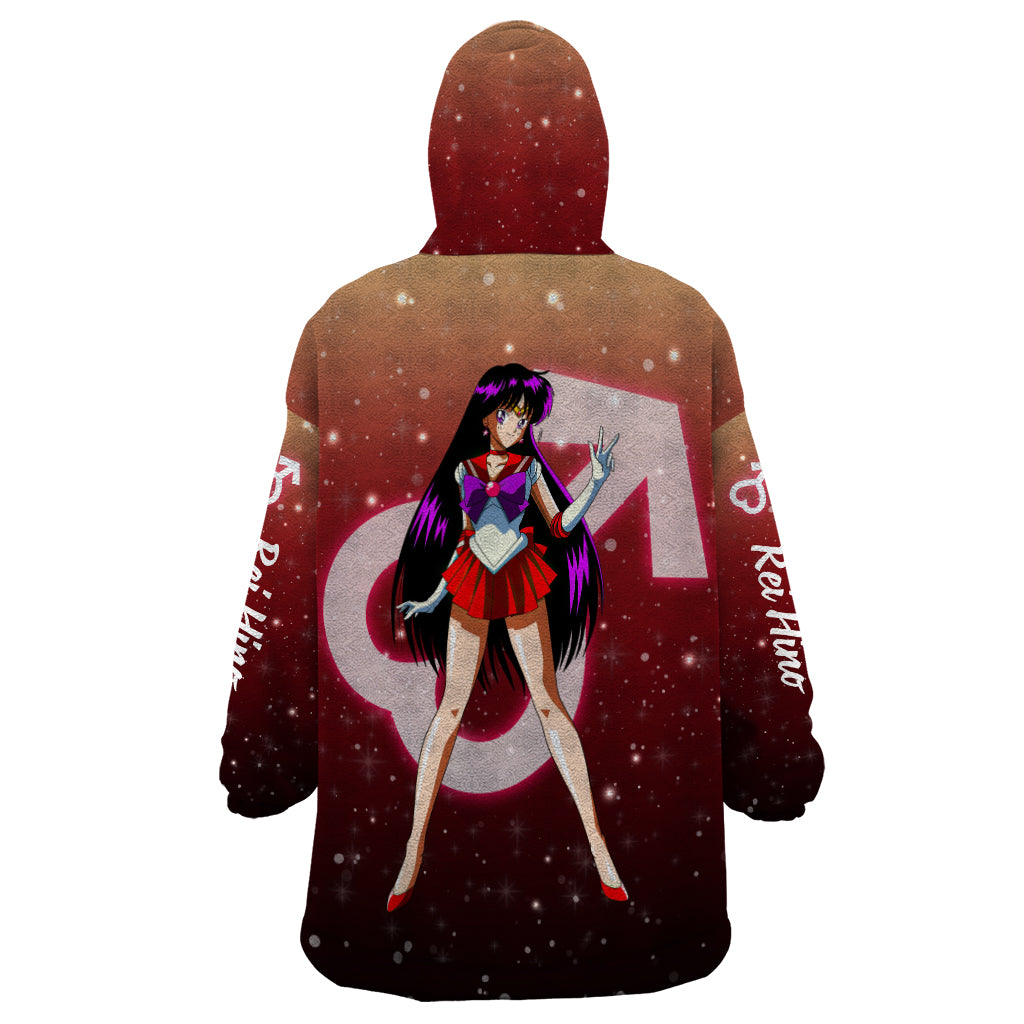 Sailor Mars Rei Hino Wearable Blanket Hoodie