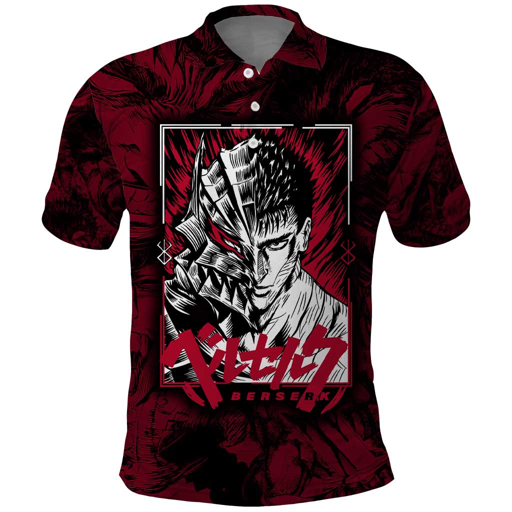 Guts Metal - Bererk Polo Shirt Anime Style - The Mazicc