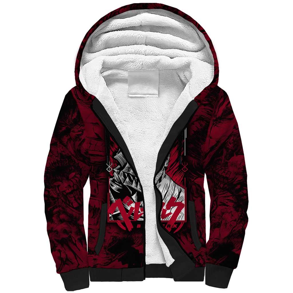Guts Metal - Bererk Sherpa Hoodie Anime Style - The Mazicc
