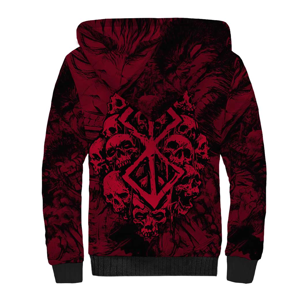 Guts Metal - Bererk Sherpa Hoodie Anime Style - The Mazicc