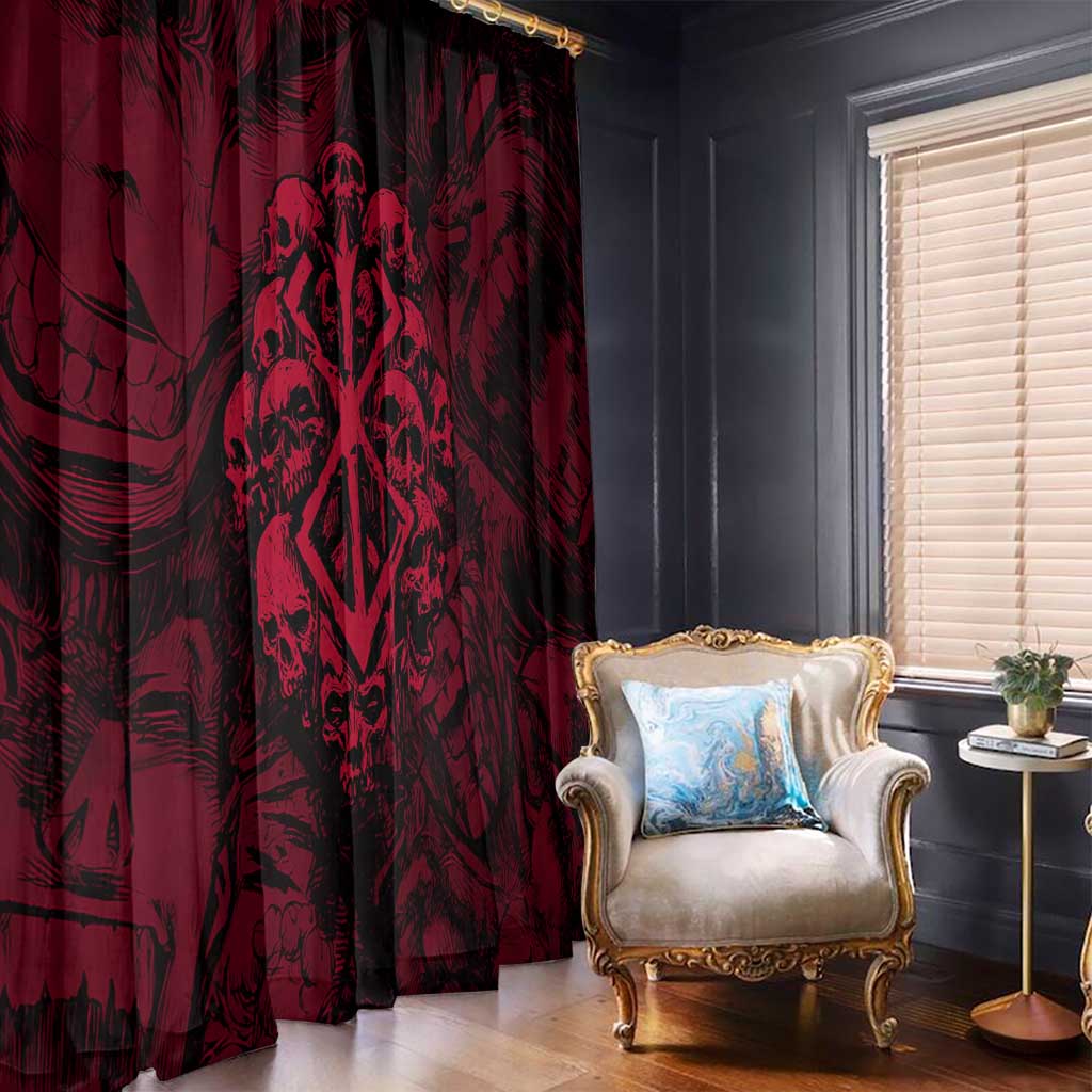 Guts Metal - Bererk Window Curtain Anime Style - The Mazicc