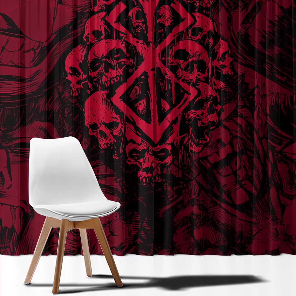 Guts Metal - Bererk Window Curtain Anime Style - The Mazicc