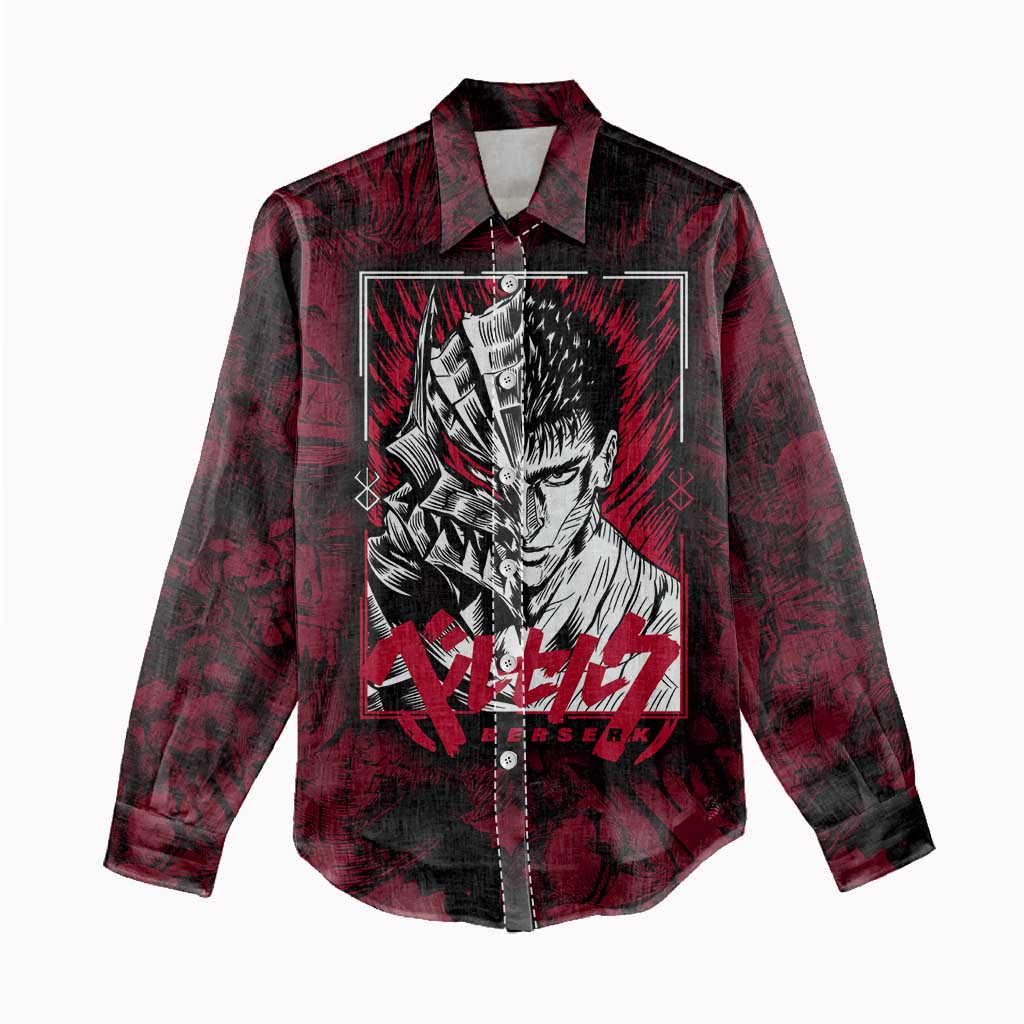 Guts Metal - Bererk Women Casual Shirt Anime Style - The Mazicc