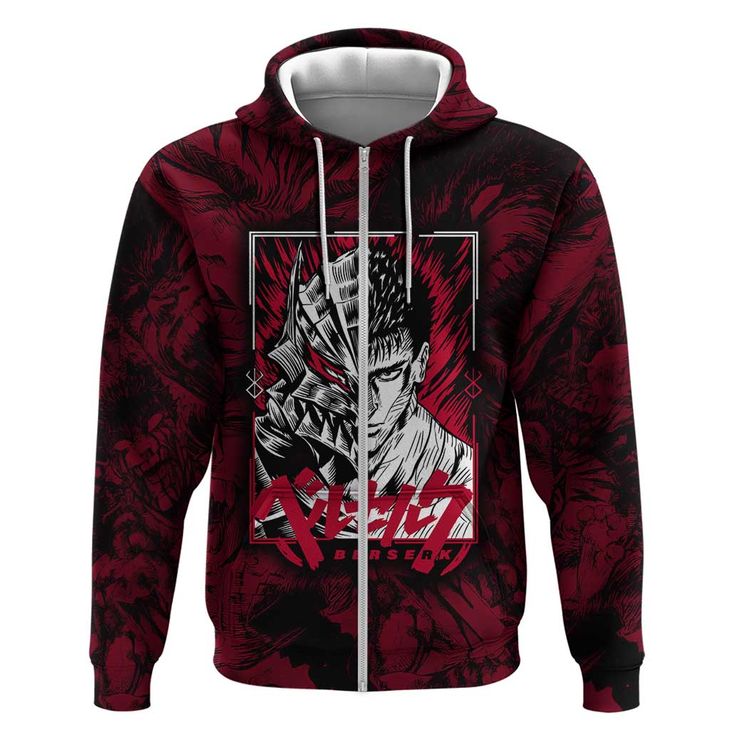 Guts Metal - Bererk Zip Hoodie Anime Style