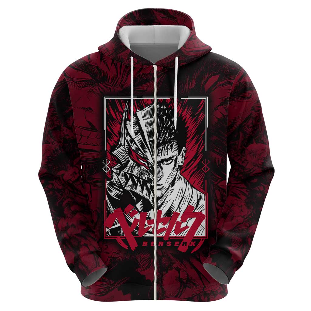 Guts Metal - Bererk Zip Hoodie Anime Style