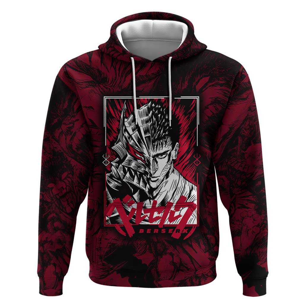 Guts Metal - Bererk Zip Hoodie Anime Style - The Mazicc