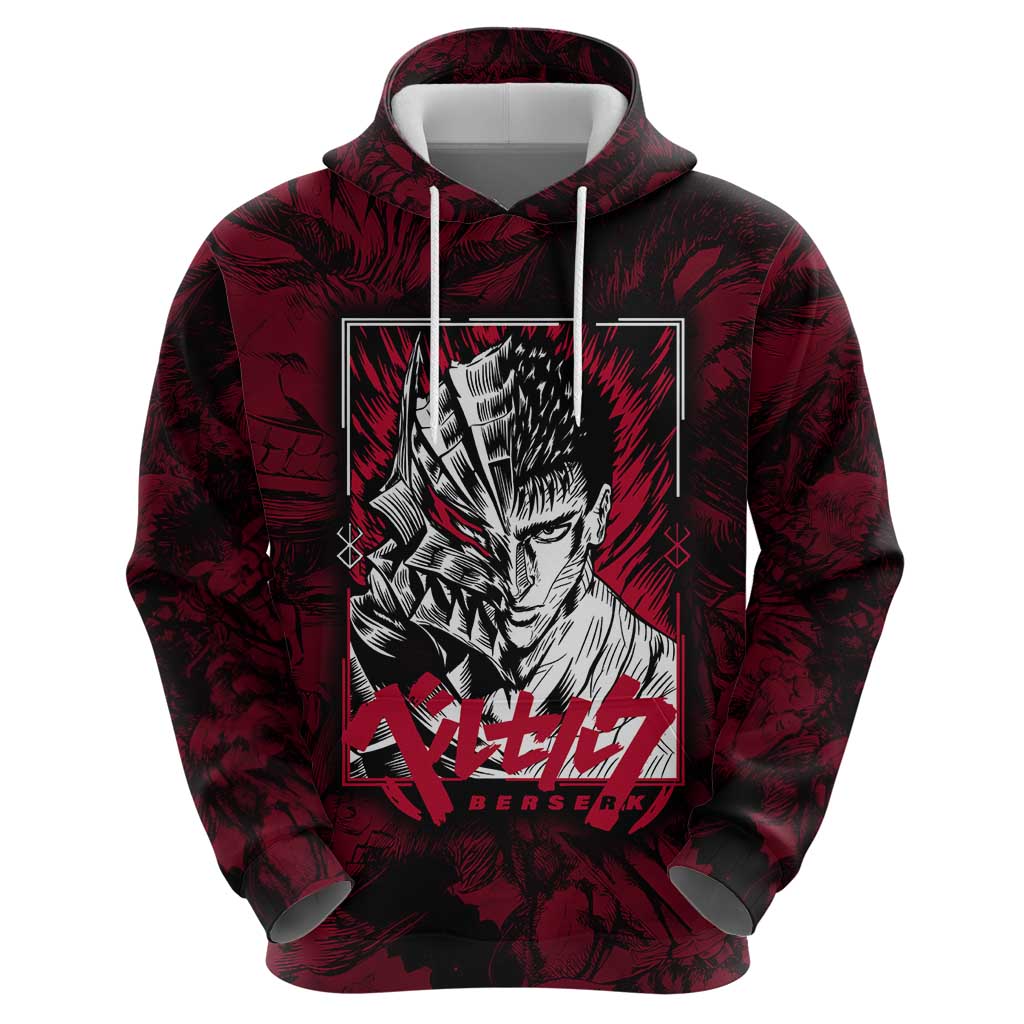 Guts Metal - Bererk Zip Hoodie Anime Style - The Mazicc