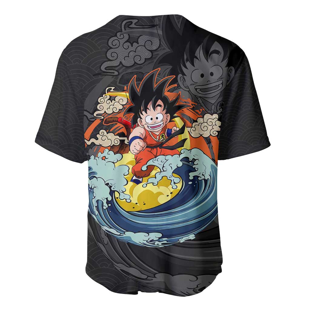 Goku Kid - Dragon Ball Baseball Jersey Anime Style - The Mazicc