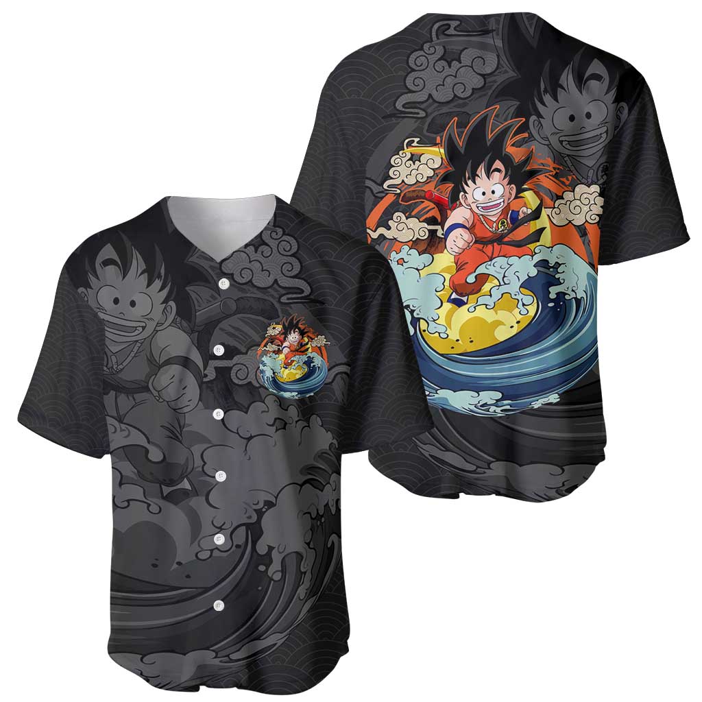 Goku Kid - Dragon Ball Baseball Jersey Anime Style - The Mazicc