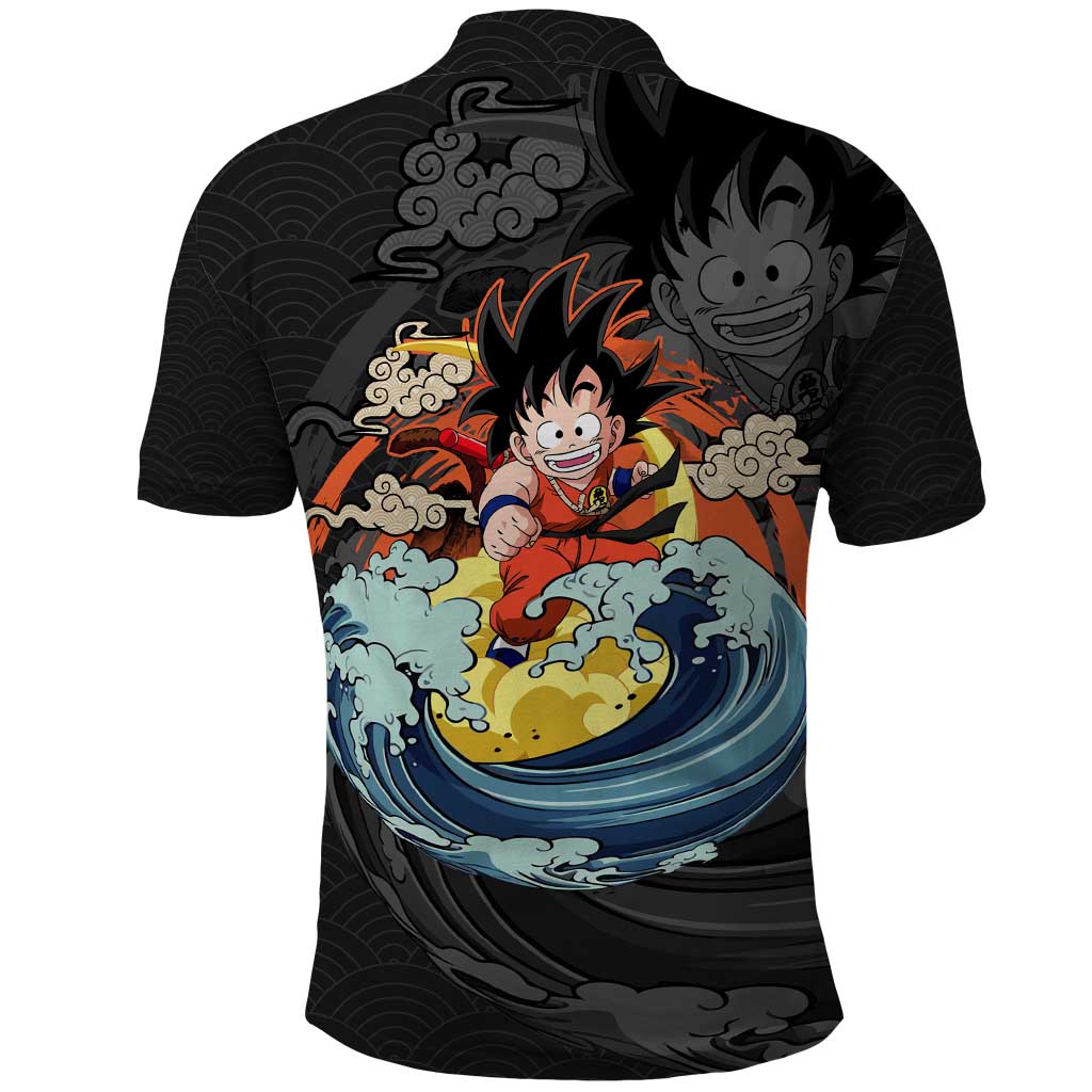 Goku Kid - Dragon Ball Polo Shirt Anime Style - The Mazicc