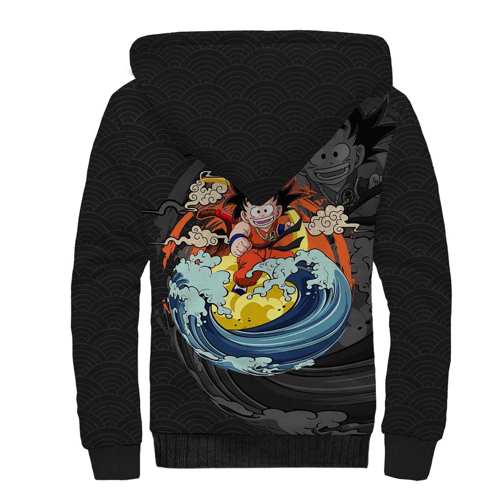 Goku Kid - Dragon Ball Sherpa Hoodie Anime Style - The Mazicc