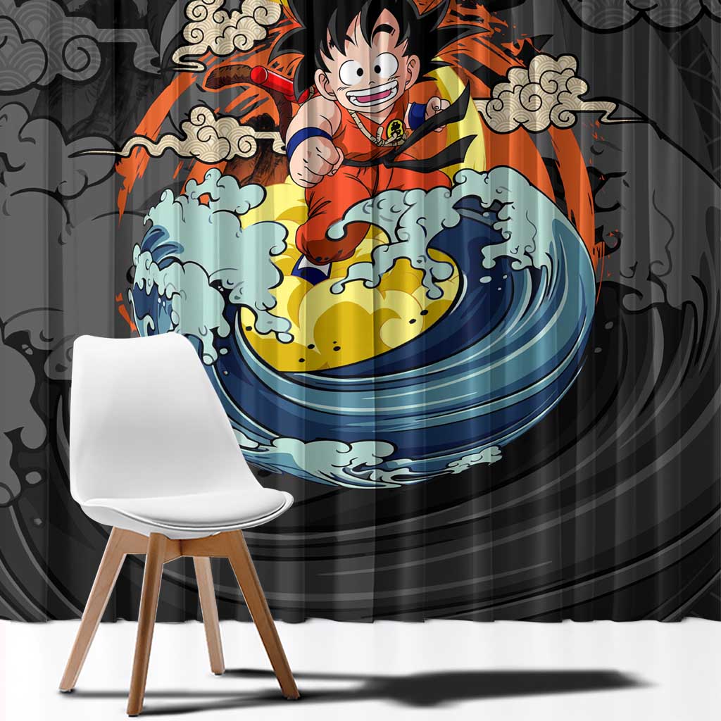 Goku Kid - Dragon Ball Window Curtain Anime Style - The Mazicc