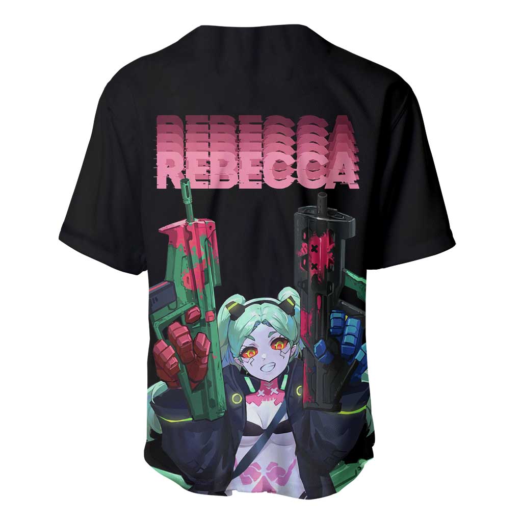 Rebecca - Cyberpunk Edgerunners Baseball Jersey Anime Style