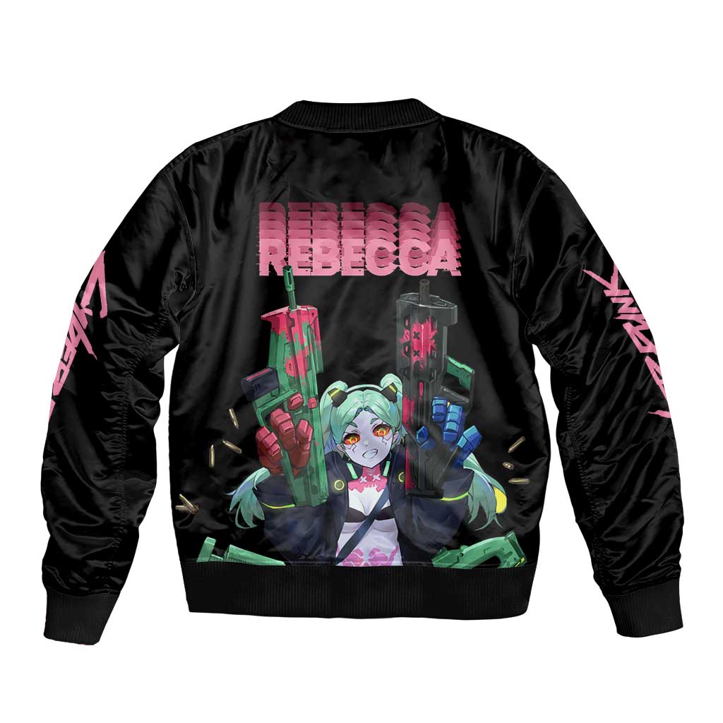 Rebecca - Cyberpunk Edgerunners Bomber Jacket Anime Style