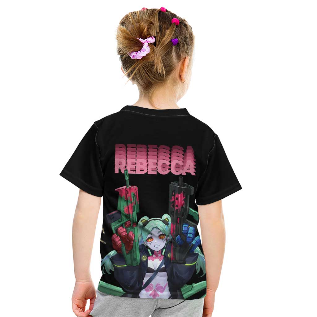 Rebecca - Cyberpunk Edgerunners Kid T Shirt Anime Style