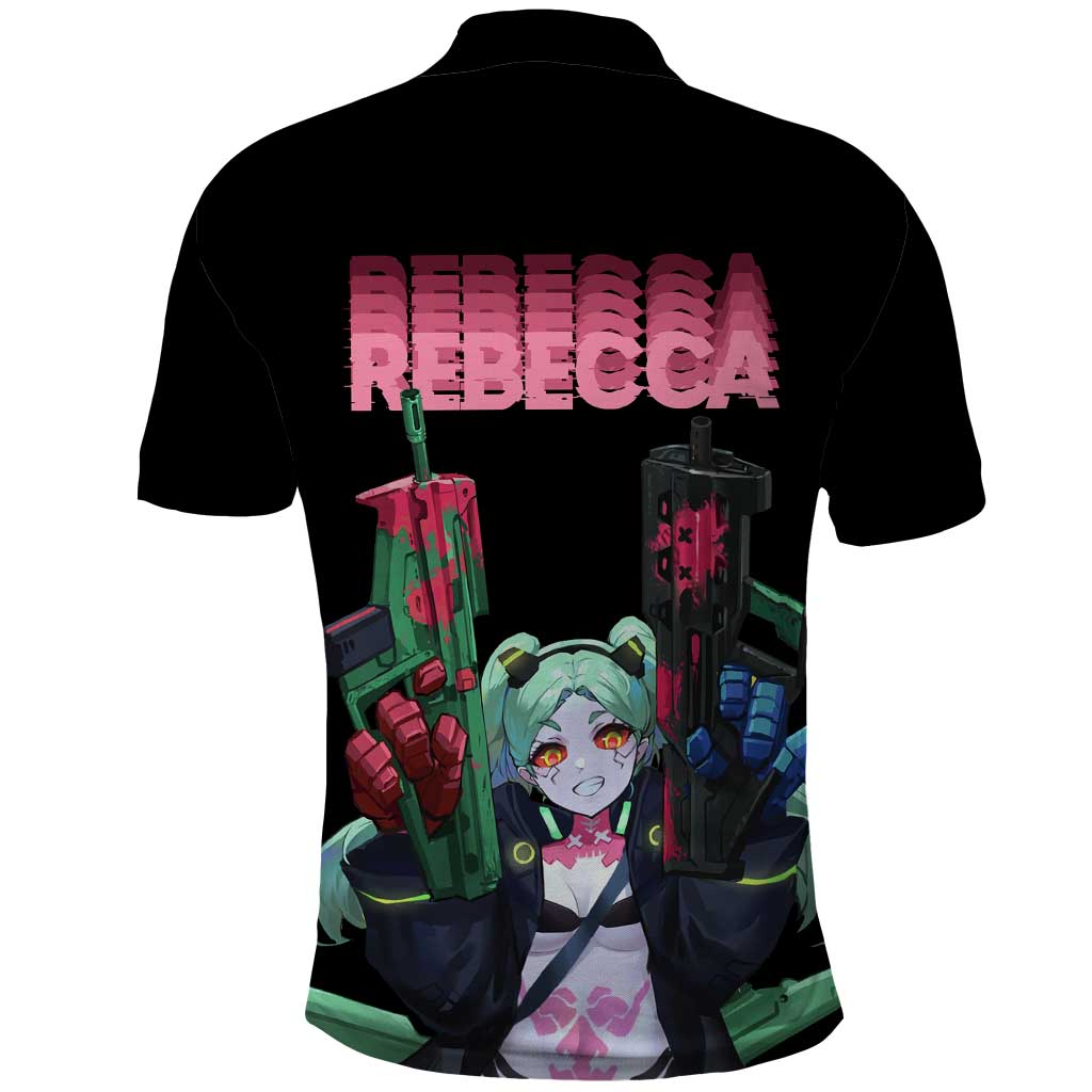 Rebecca - Cyberpunk Edgerunners Polo Shirt Anime Style