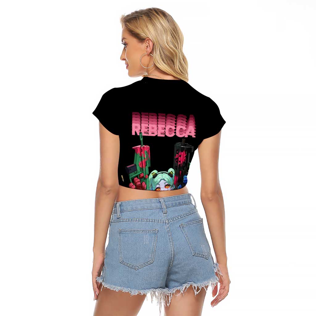 Rebecca - Cyberpunk Edgerunners Raglan Cropped T Shirt Anime Style