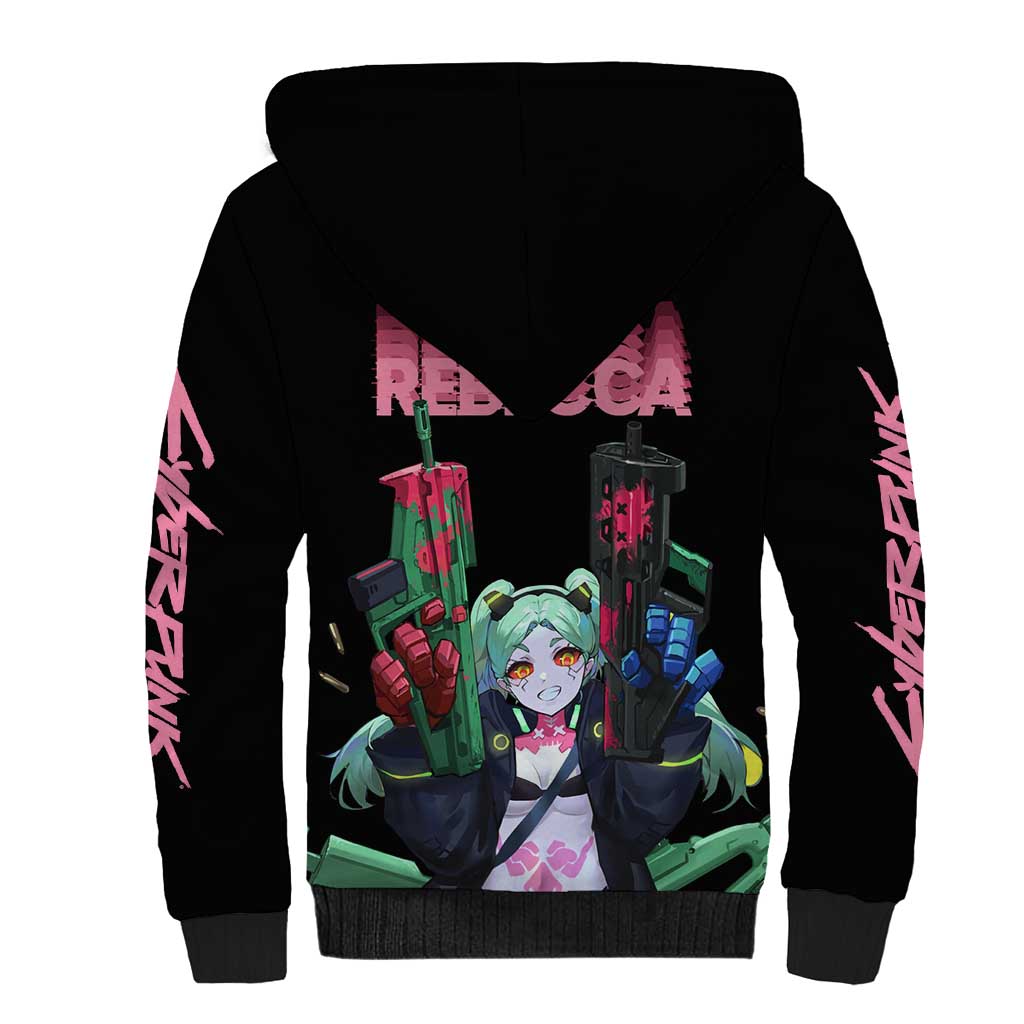 Rebecca - Cyberpunk Edgerunners Sherpa Hoodie Anime Style