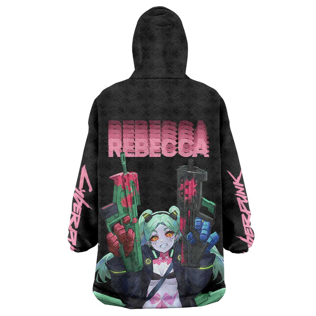 Rebecca - Cyberpunk Edgerunners Wearable Blanket Hoodie Anime Style