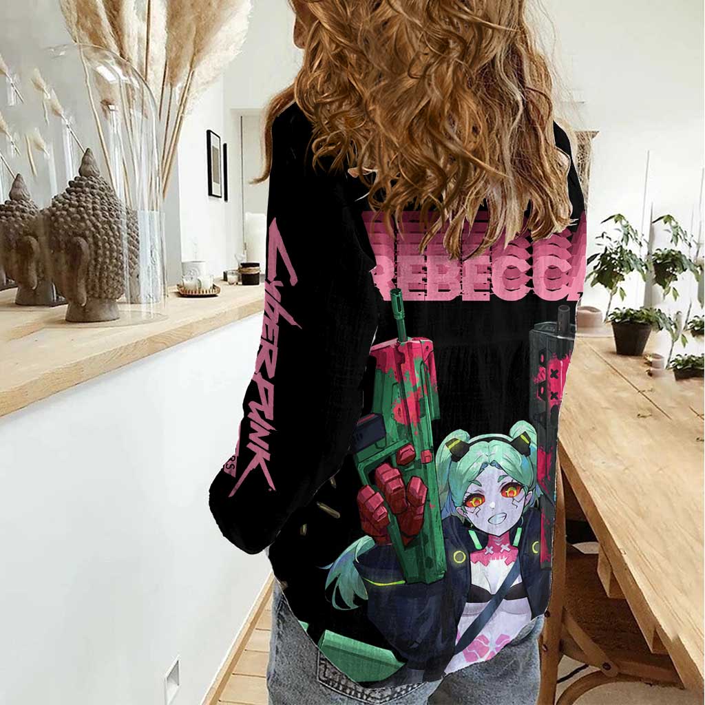 Rebecca - Cyberpunk Edgerunners Women Casual Shirt Anime Style