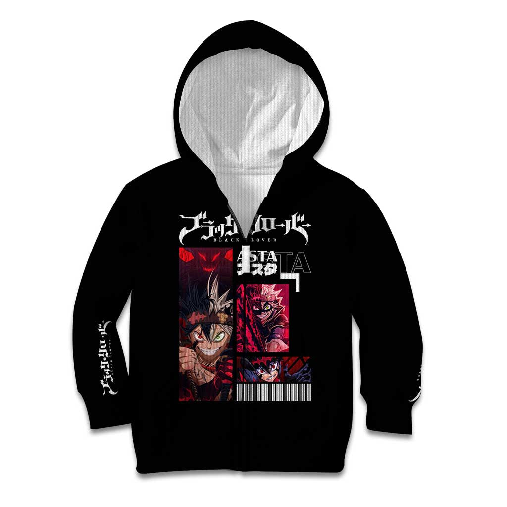 Asta - Black Clover Kid Hoodie Anime Style