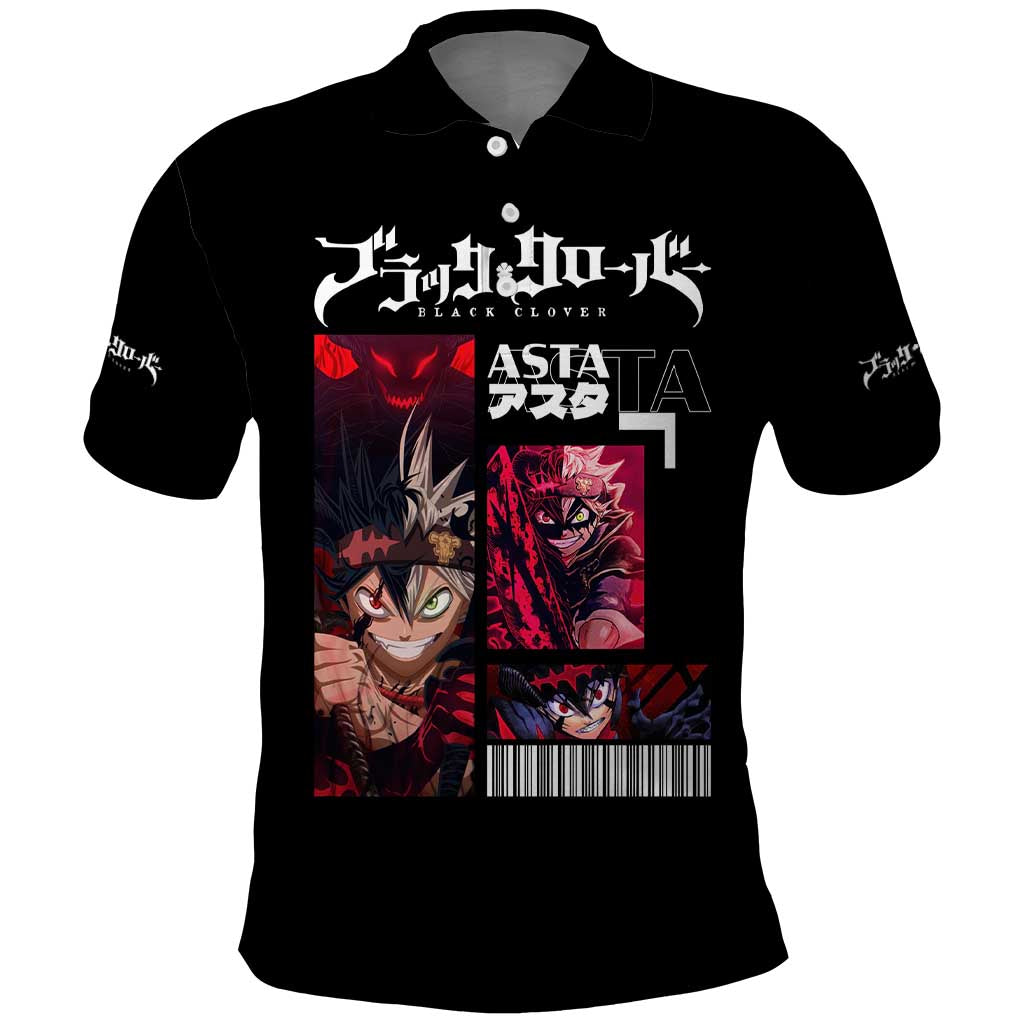 Asta - Black Clover Polo Shirt Anime Style