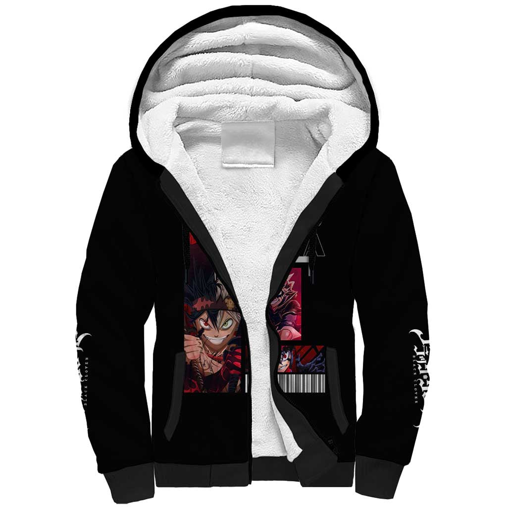 Asta - Black Clover Sherpa Hoodie Anime Style