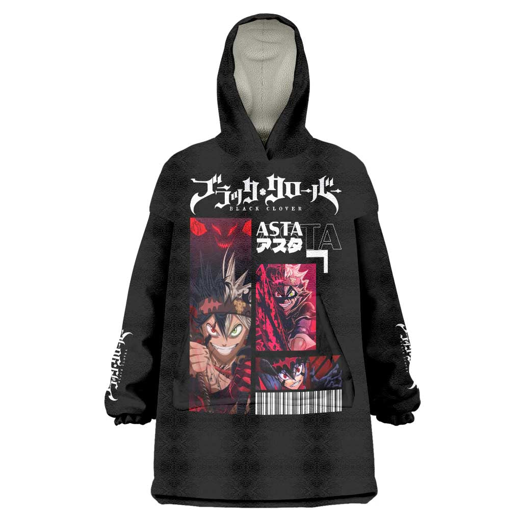 Asta - Black Clover Wearable Blanket Hoodie Anime Style