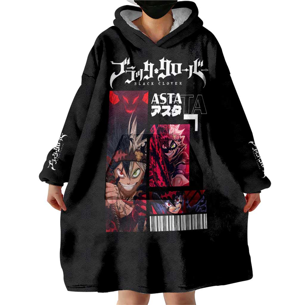 Asta - Black Clover Wearable Blanket Hoodie Anime Style