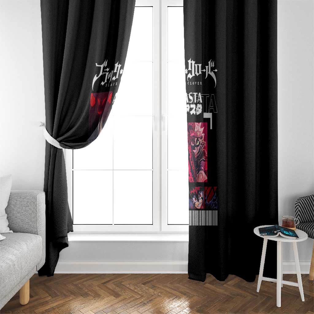 Asta - Black Clover Window Curtain Anime Style