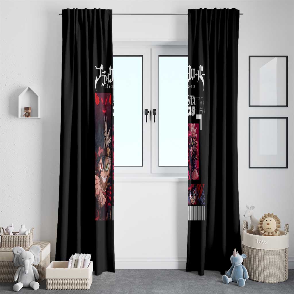 Asta - Black Clover Window Curtain Anime Style
