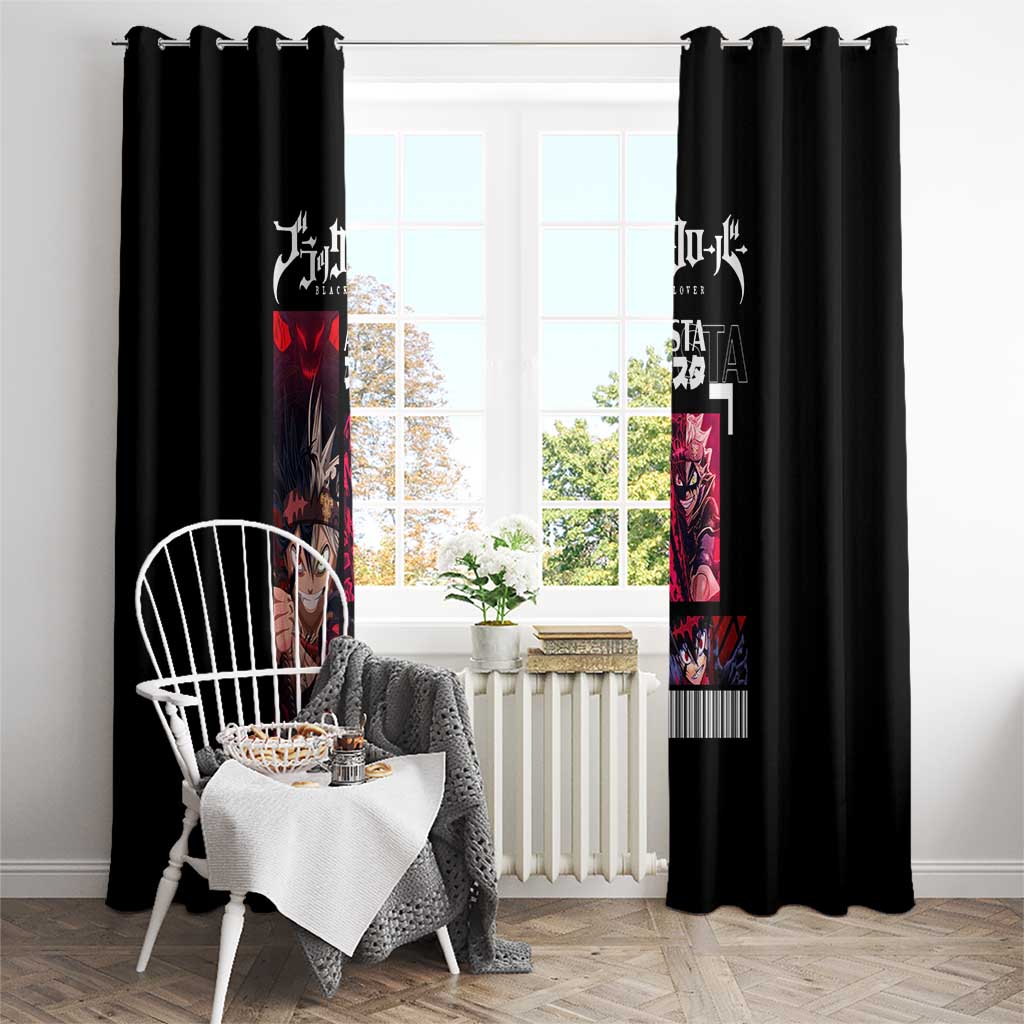 Asta - Black Clover Window Curtain Anime Style