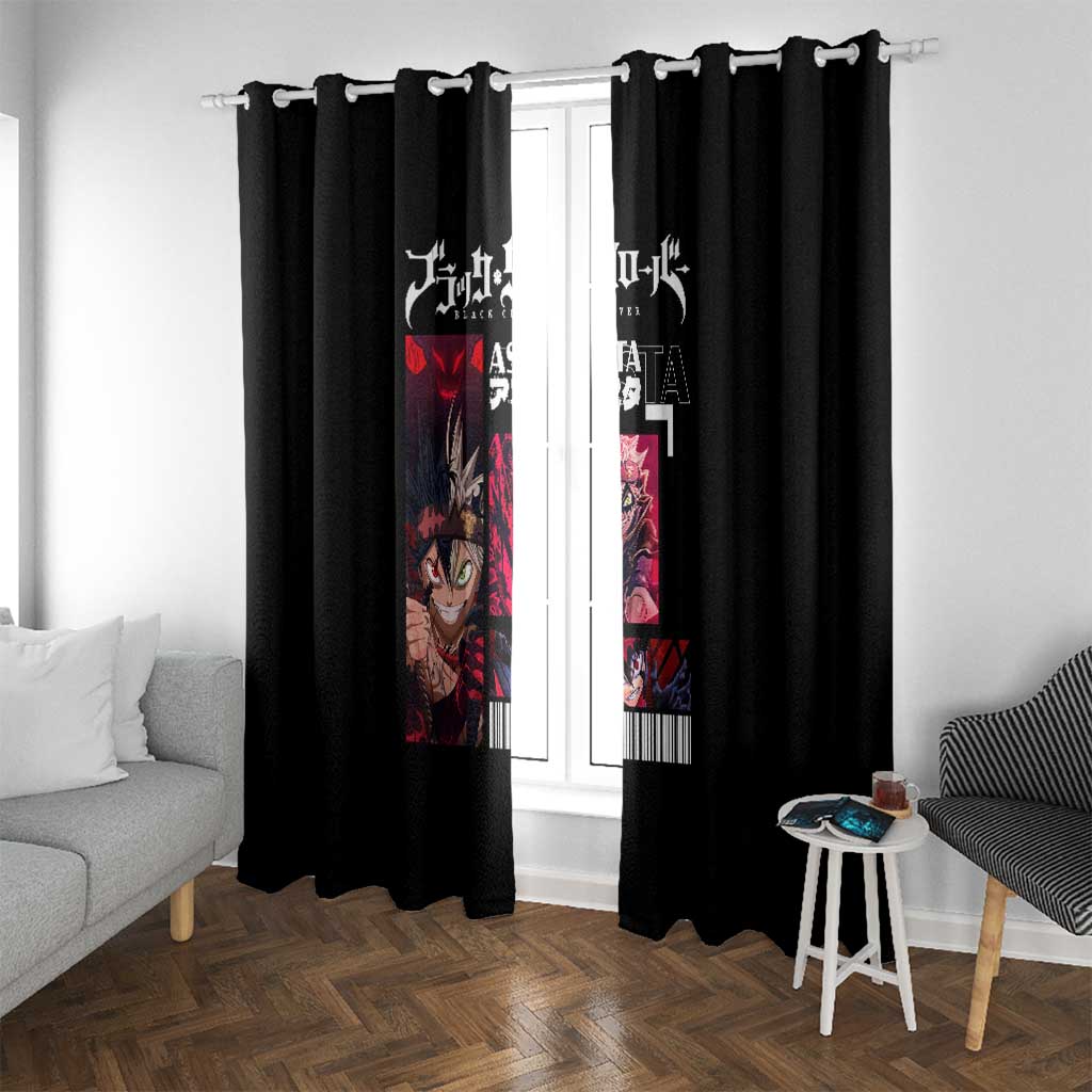 Asta - Black Clover Window Curtain Anime Style