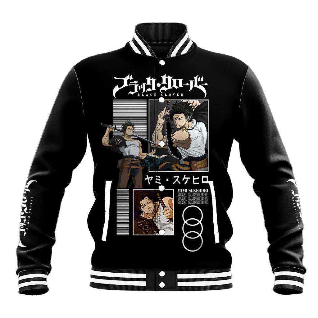 Yami Sukehiro - Black Clover Baseball Jacket Anime Style