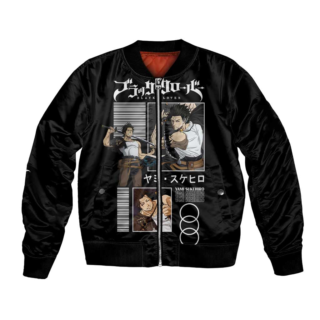 Yami Sukehiro - Black Clover Bomber Jacket Anime Style