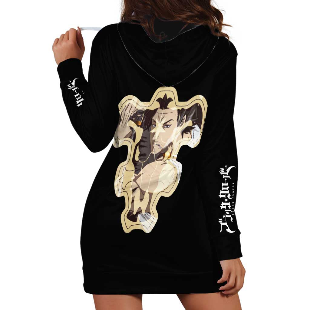 Yami Sukehiro - Black Clover Hoodie Dress Anime Style