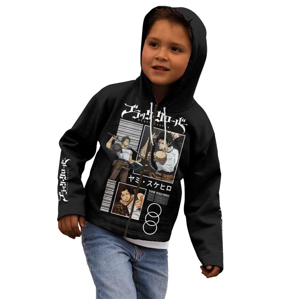 Yami Sukehiro - Black Clover Kid Hoodie Anime Style