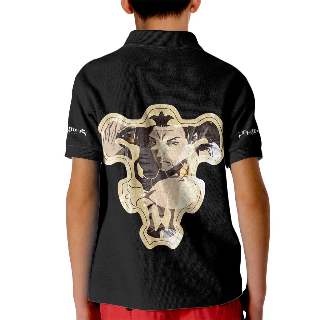 Yami Sukehiro - Black Clover Kid Polo Shirt Anime Style