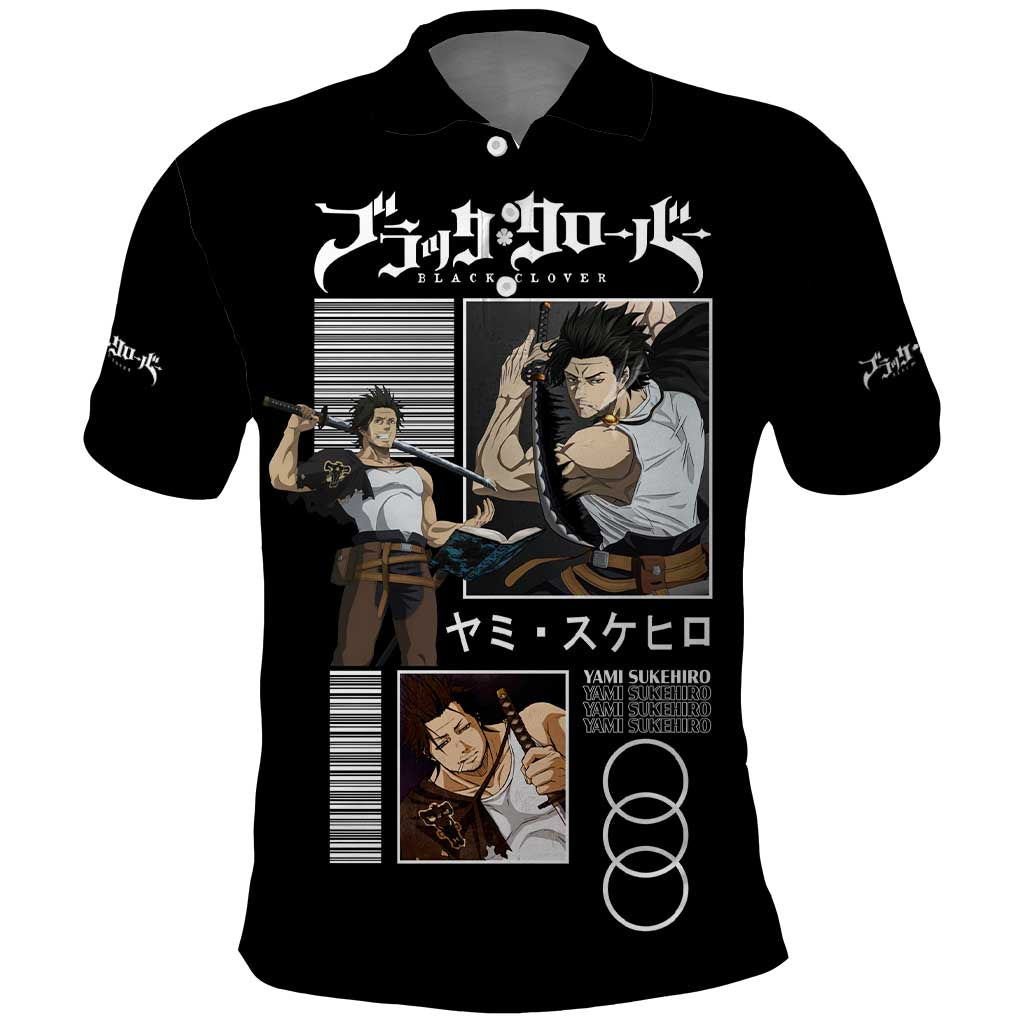 Yami Sukehiro - Black Clover Polo Shirt Anime Style