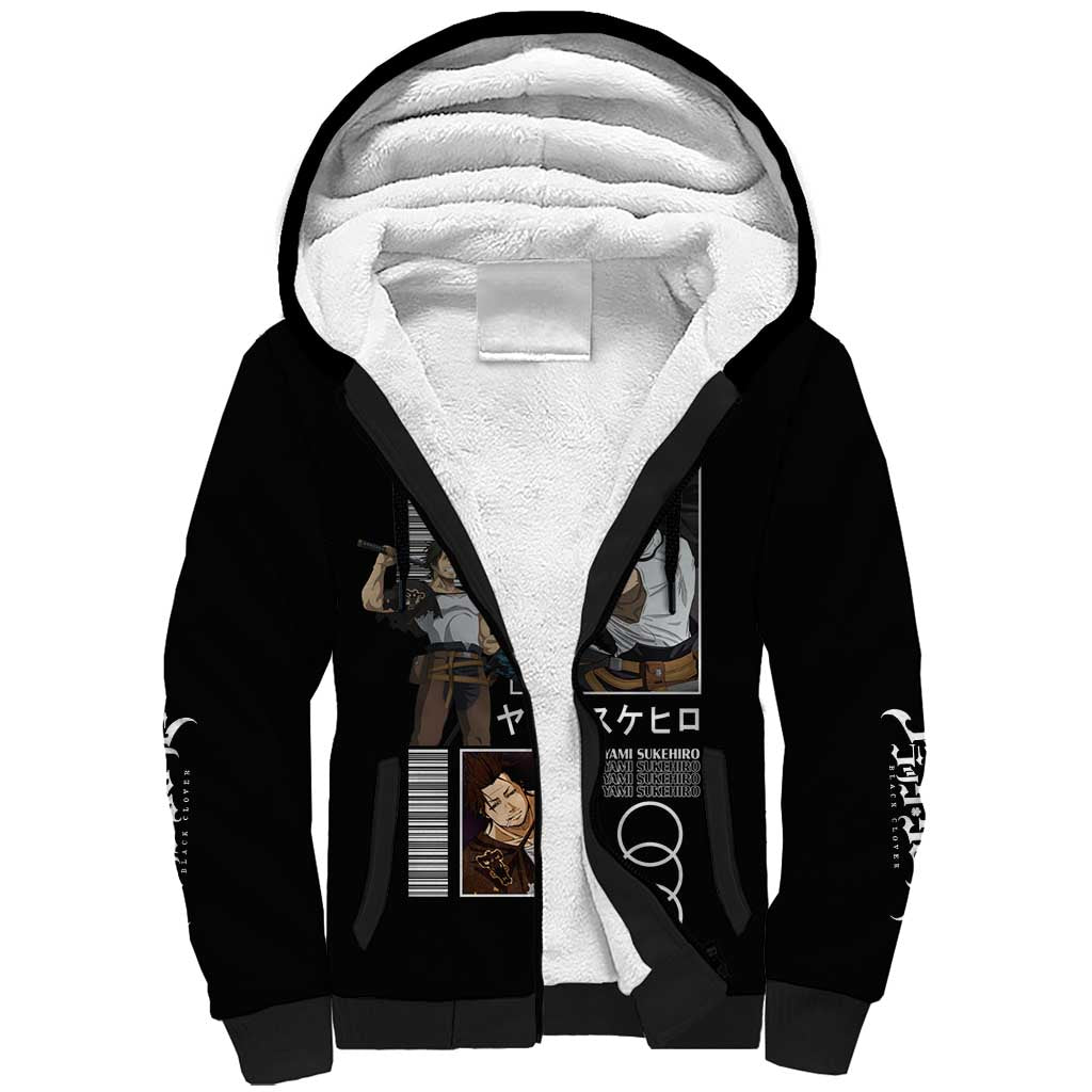 Yami Sukehiro - Black Clover Sherpa Hoodie Anime Style