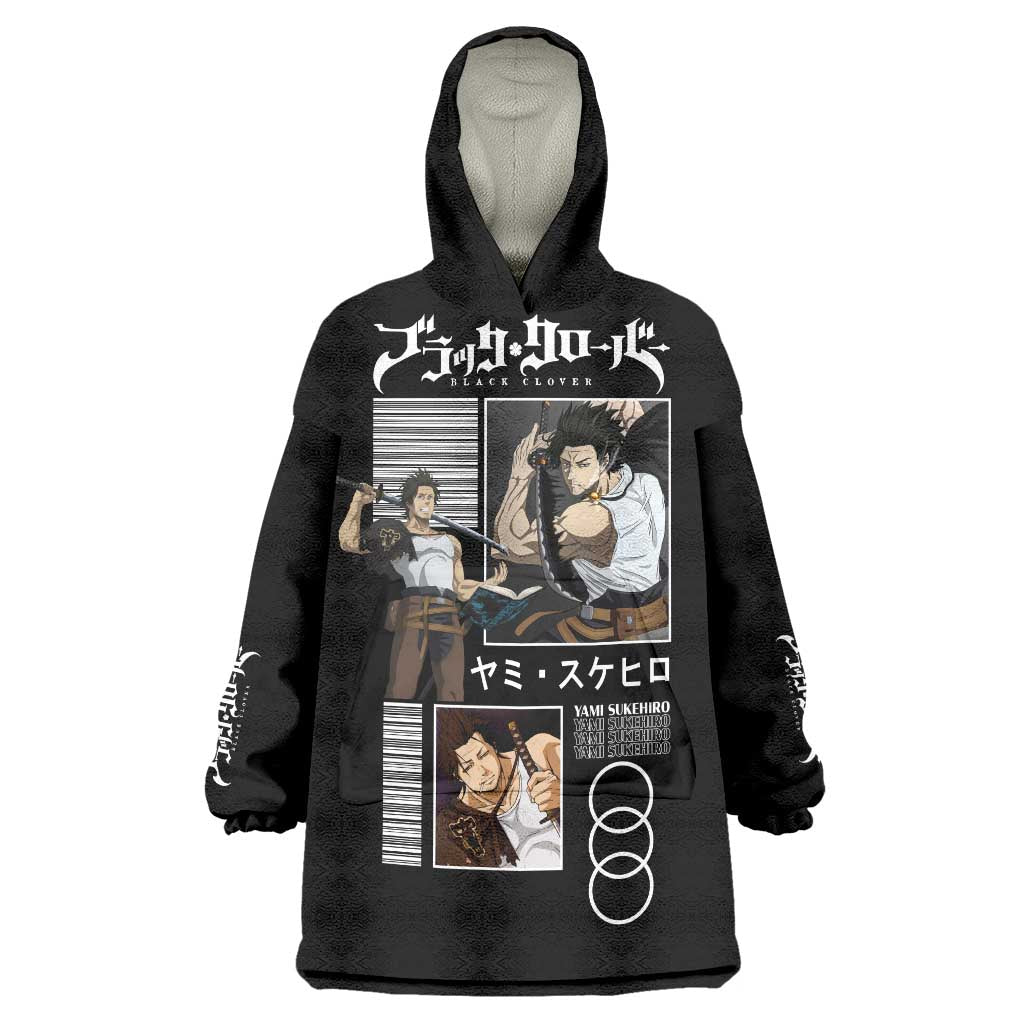 Yami Sukehiro - Black Clover Wearable Blanket Hoodie Anime Style