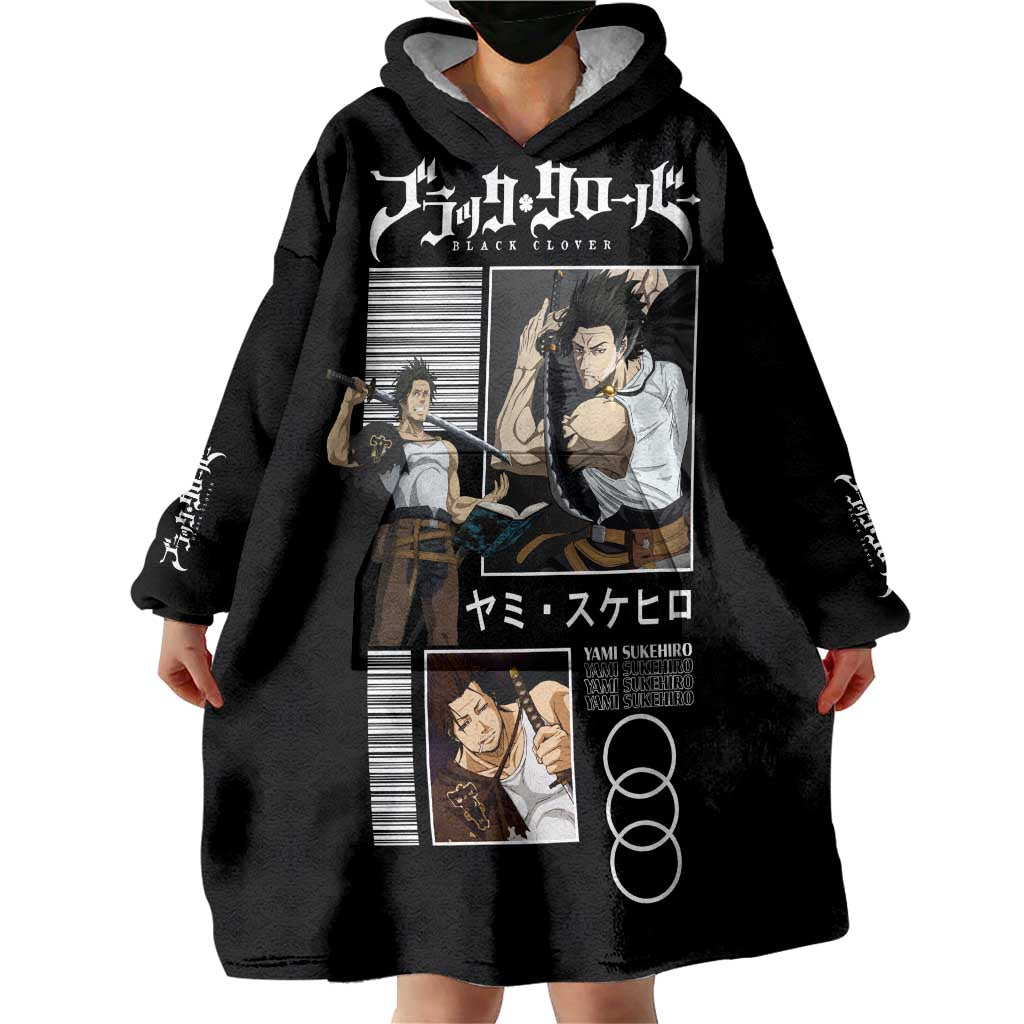 Yami Sukehiro - Black Clover Wearable Blanket Hoodie Anime Style