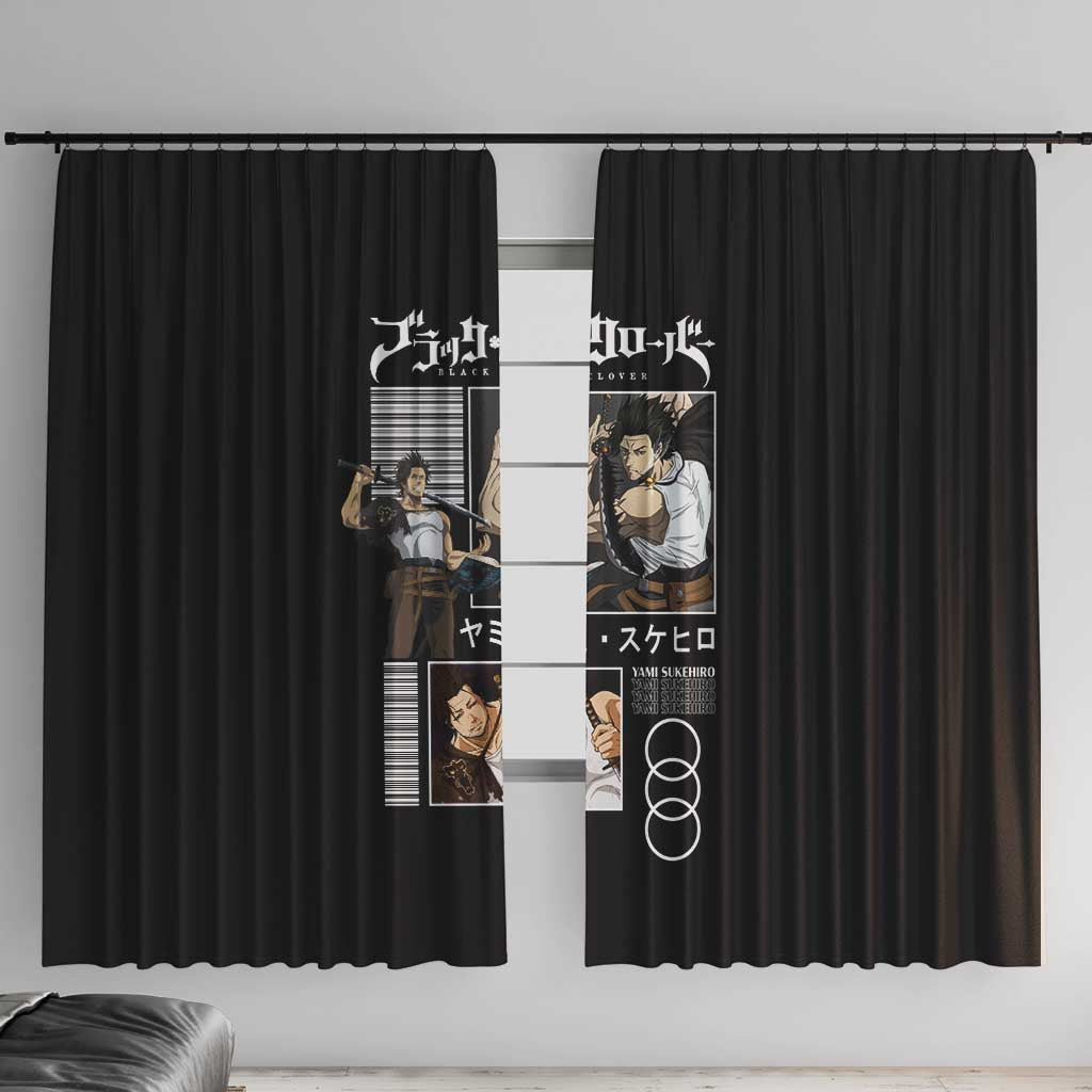 Yami Sukehiro - Black Clover Window Curtain Anime Style